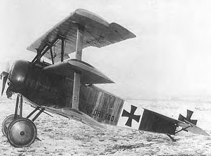 old photo of Fokker DR1